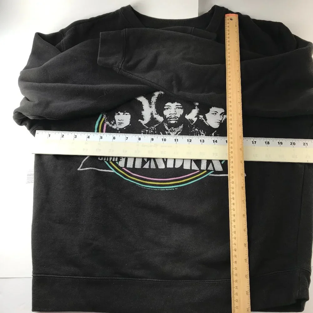 Jimmy Jimmie Hendrix Junk Food Tees Black Long Sleeve Sweatshirt Size Small - Picture 7 of 9